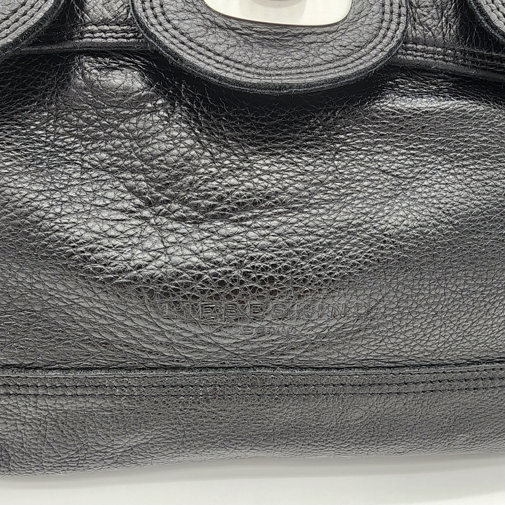 LIEBESKIND BERLIN Vintage Y2K Leather Black Handbag Satchel Large - Picture 6 of 16